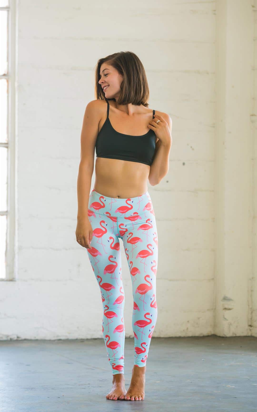 Flexi Lexi Flamingo Tights / Yoga Pants / Trenningsbukse