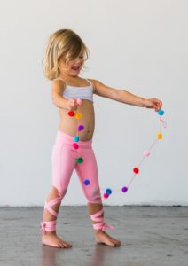 Coral Pink Flexi Kids Dancer Leggings