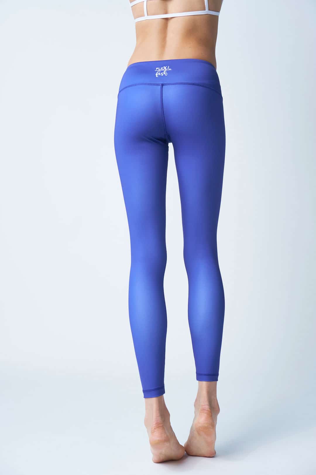 Electric Blue Flash Dance Fash Yoga Pants from Flexi Fash⎢Hauteletics