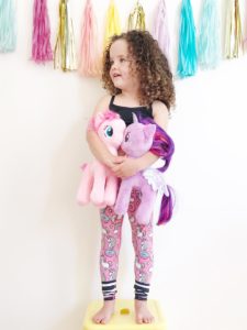 Pink Unicorn and Rainbow Flexi Kids Tights