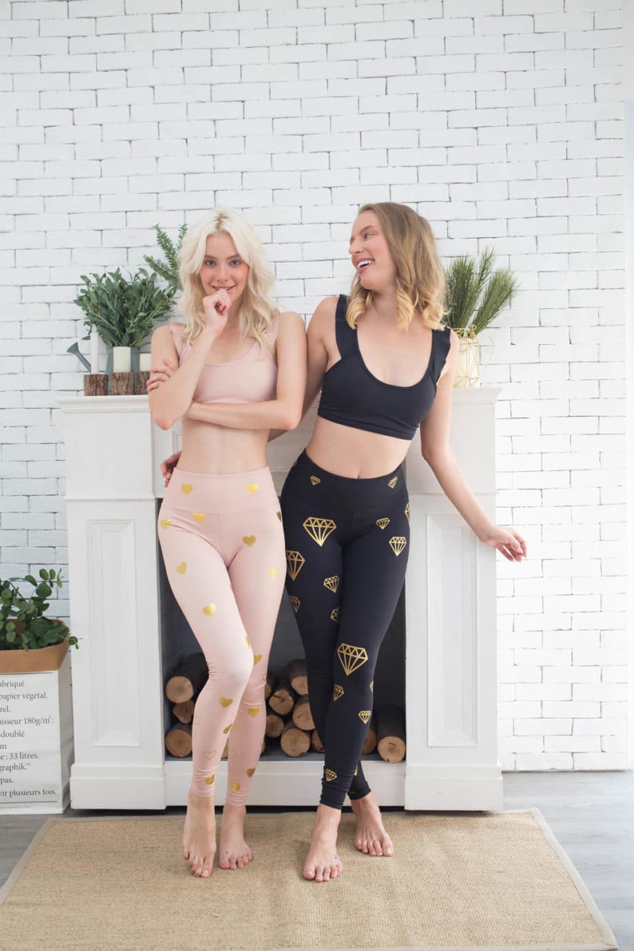 Black and blush Frilly Crop