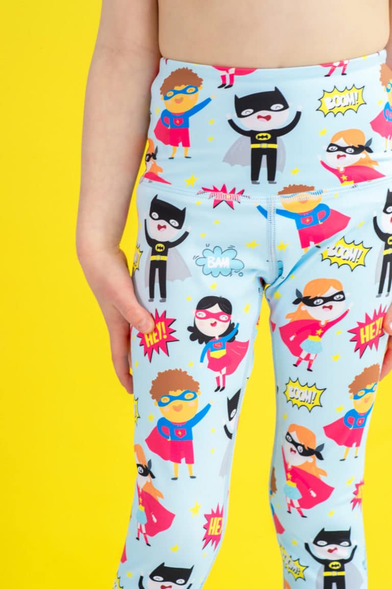 Superhero Kids Tights with four favorite superheroes Hauteletics.no