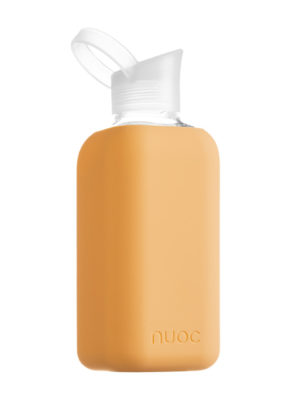 Vannflaske i glass fra NUOC - fersken