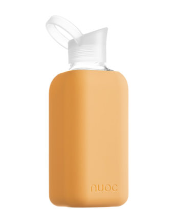 Vannflaske i glass fra NUOC - fersken