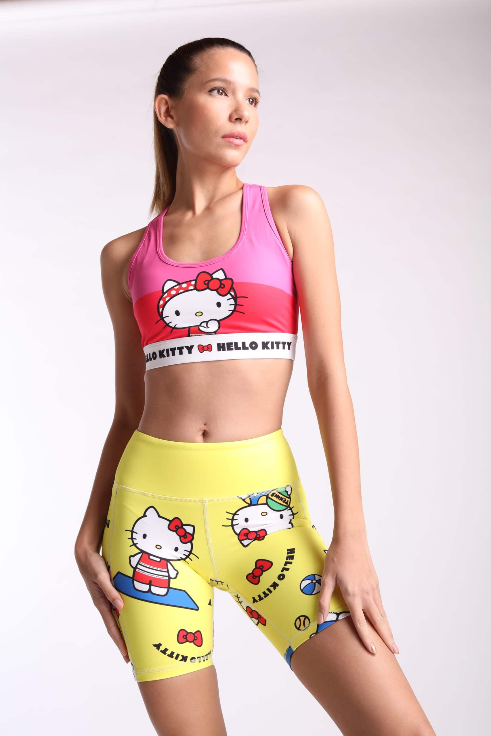 Sanrio Hello Kitty Women Sports Bra Sexy Underwear Yoga Brassiere