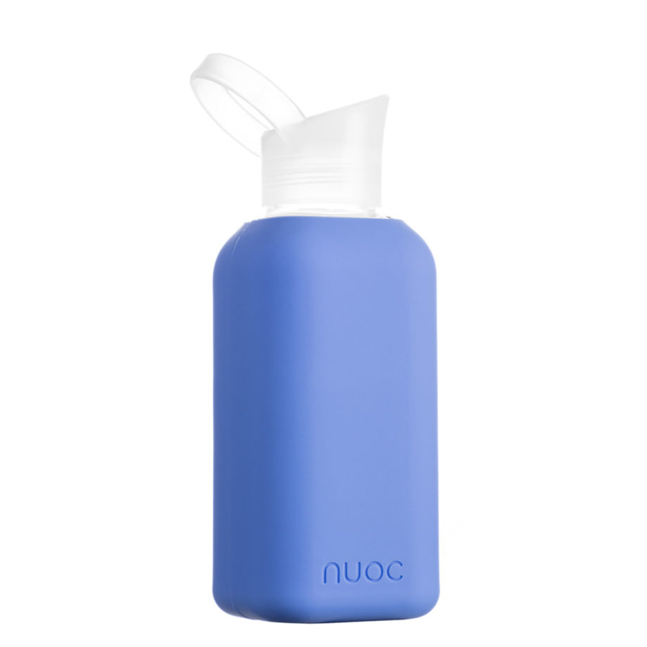 NUOC Blue Palm - Drikkeflaske i glass fra NUOC - Blå