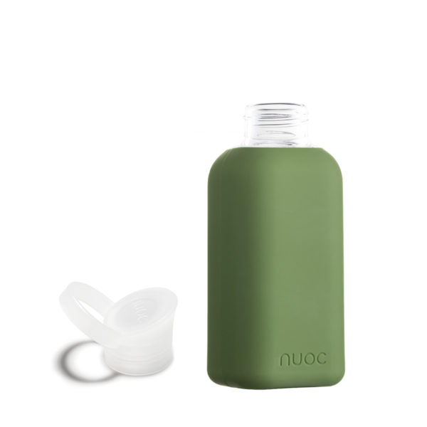 NUOC Rhythm - Drikkeflaske i glass fra NUOC - Oliven grønn