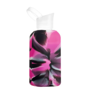 NUOC Utopia - Drikkeflaske i glass fra NUOC - Sort og rosa