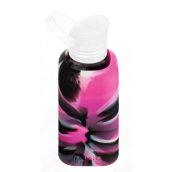 NUOC Utopia - Drikkeflaske i glass fra NUOC - Sort og rosa