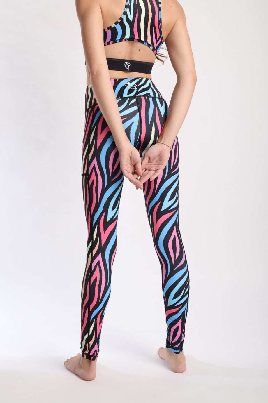 Show Your Stripes Tights from Flexi Lexi Fitness. High-Rise Pocket Legging - Made from recycled water bottles