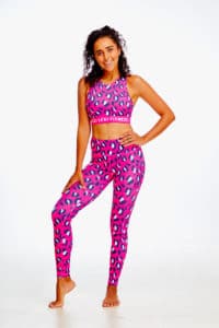 Pink leopard tights from Flexi Lexi Fitness